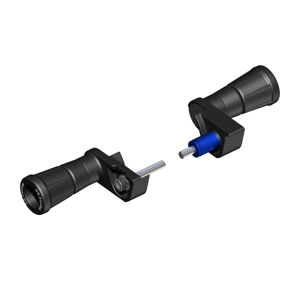 [CP-R1-2007-SET-GBR] GBRacing Frame Sliders / Crash Protectors for Yamaha YZF-R1 2007 - 2008