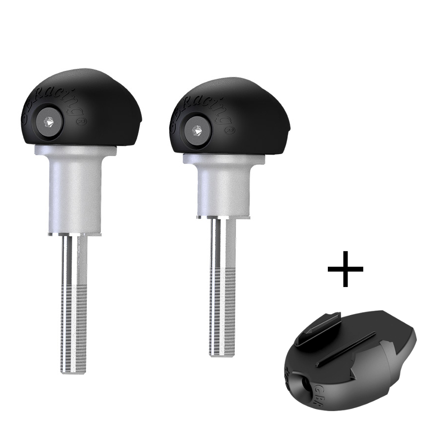 GBRacing Bullet Frame Sliders (Street) for Yamaha XSR900 2016 - 2021 GoPro™ Camera Mount bundle