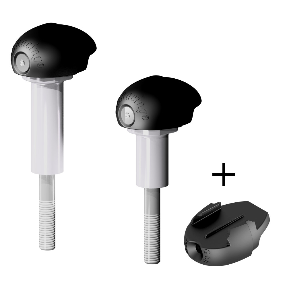 GBRacing Bullet Frame Sliders (Street) for BMW S1000R GoPro™ Camera Mount bundle