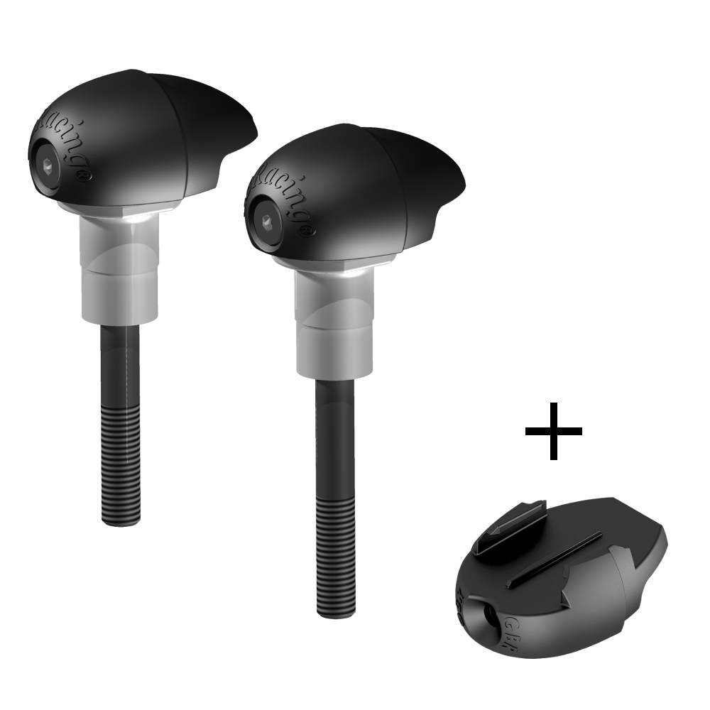 GBRacing Bullet Frame Sliders (Race) for Aprilia RSV4 Tuono V4 GoPro™ Camera Mount bundle